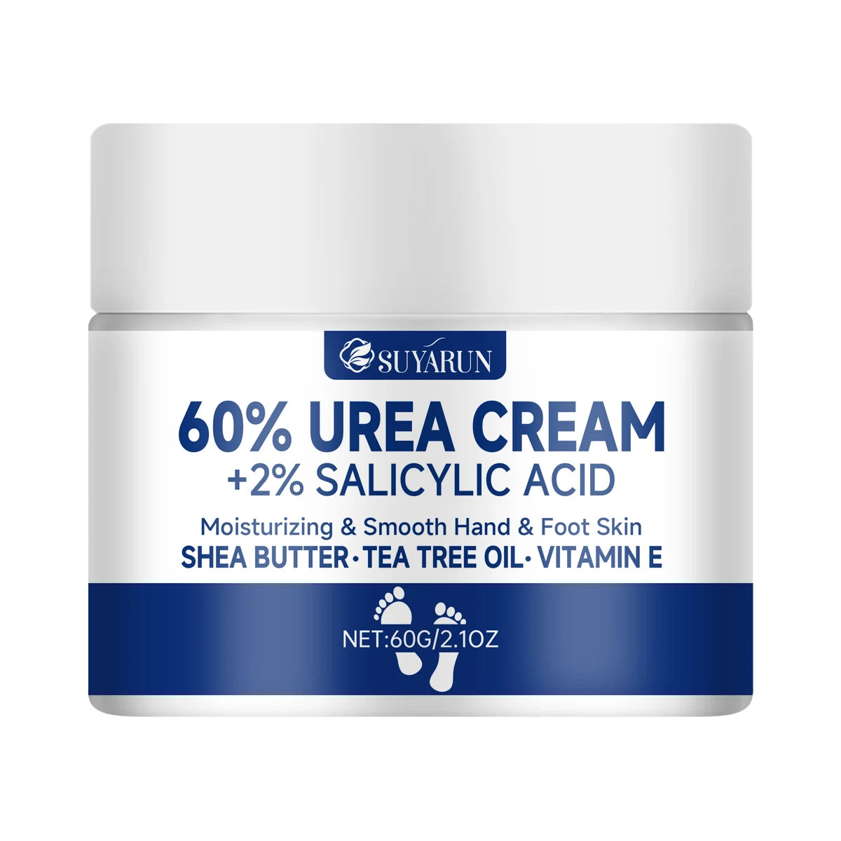 SUYARUN 60% Urea Foot Cream | Intensive Moisturizer for Cracked Heels & Dry Skin