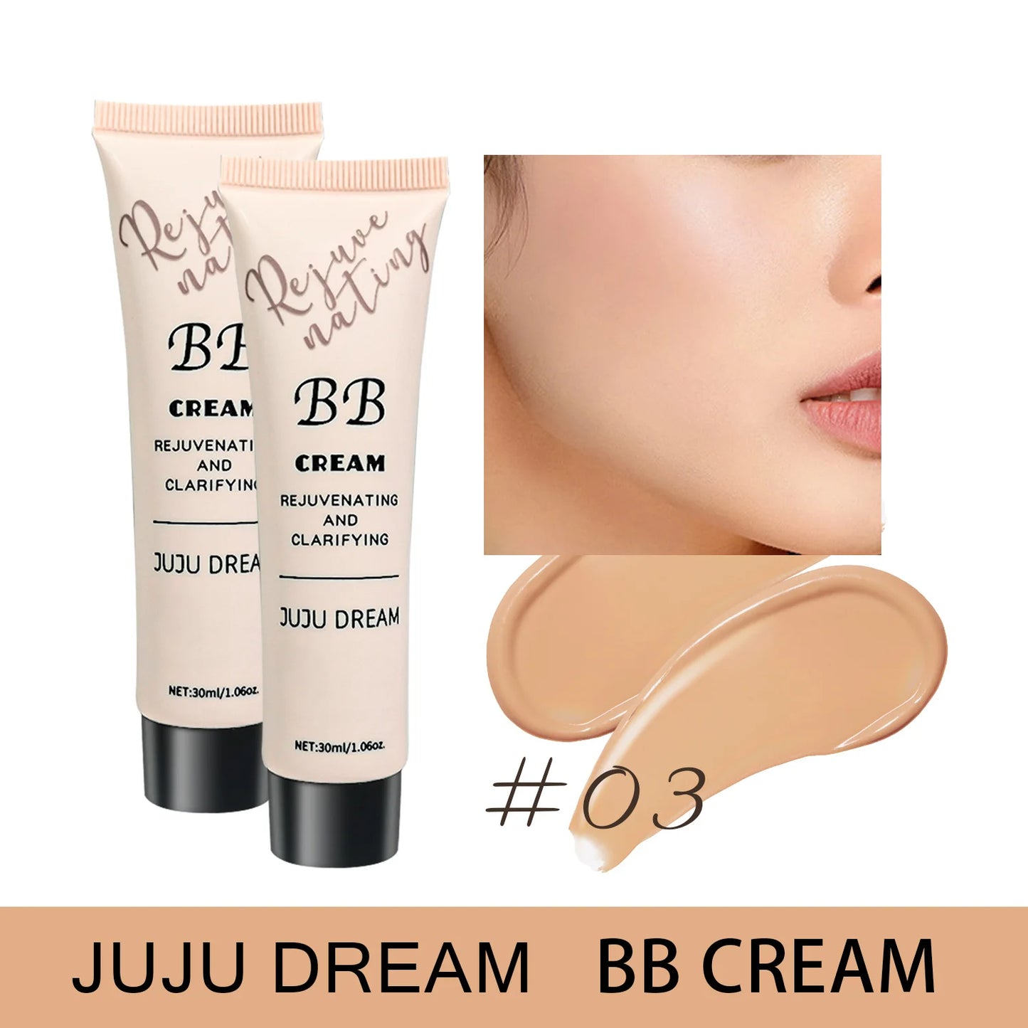 Moisturizing BB Cream & Liquid Foundation | Long-Lasting Oil Control for Dry Skin