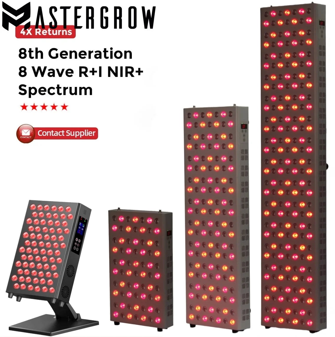 Led Red Light Therapy Panel Dimming Timing LED Beauty Devices Double Chip 660nm 850nm Infrared Light Therapy Skincare Face Body
