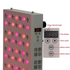 Led Red Light Therapy Panel Dimming Timing LED Beauty Devices Double Chip 660nm 850nm Infrared Light Therapy Skincare Face Body