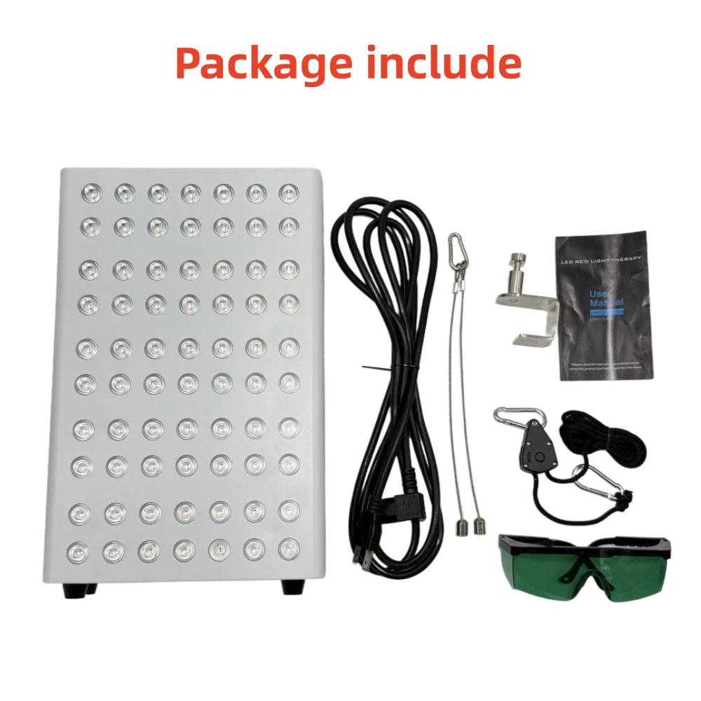 Led Red Light Therapy Panel Dimming Timing LED Beauty Devices Double Chip 660nm 850nm Infrared Light Therapy Skincare Face Body