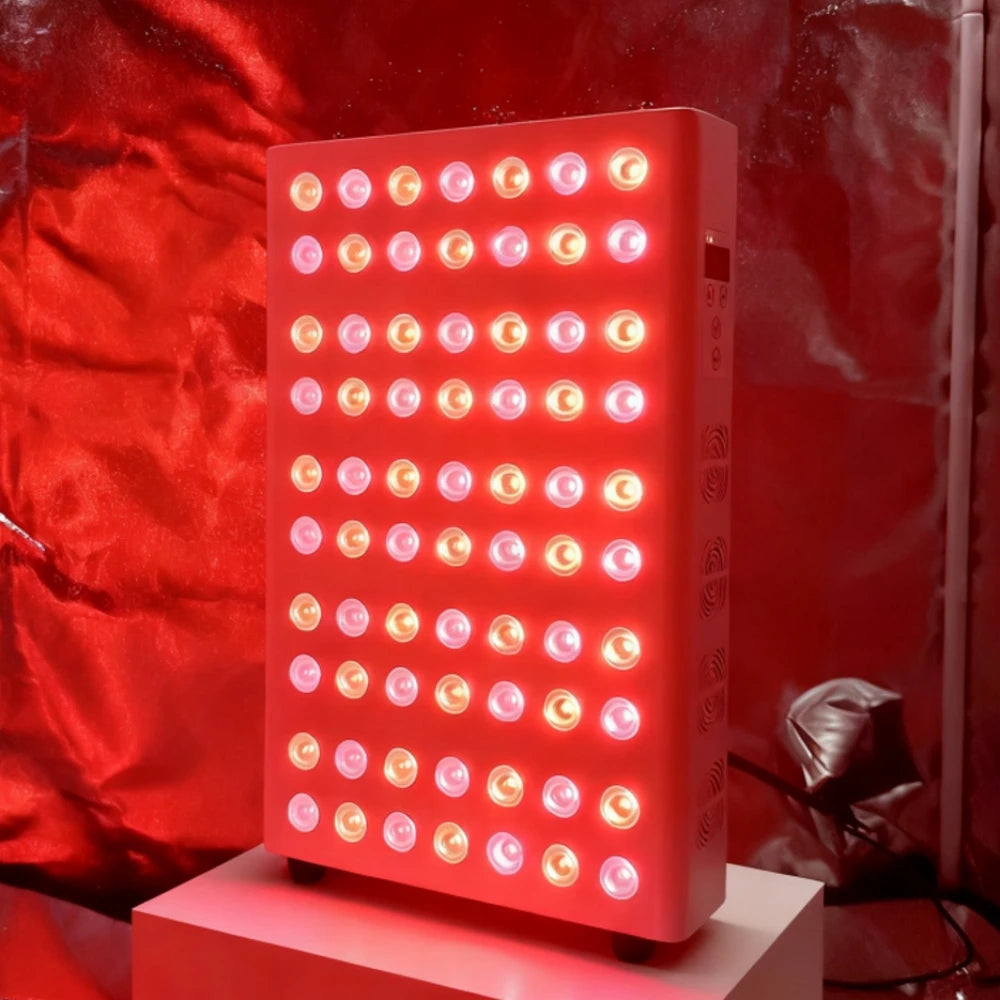 Led Red Light Therapy Panel Dimming Timing LED Beauty Devices Double Chip 660nm 850nm Infrared Light Therapy Skincare Face Body